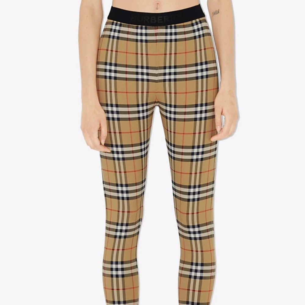 Burberry Check Pattern Leggings